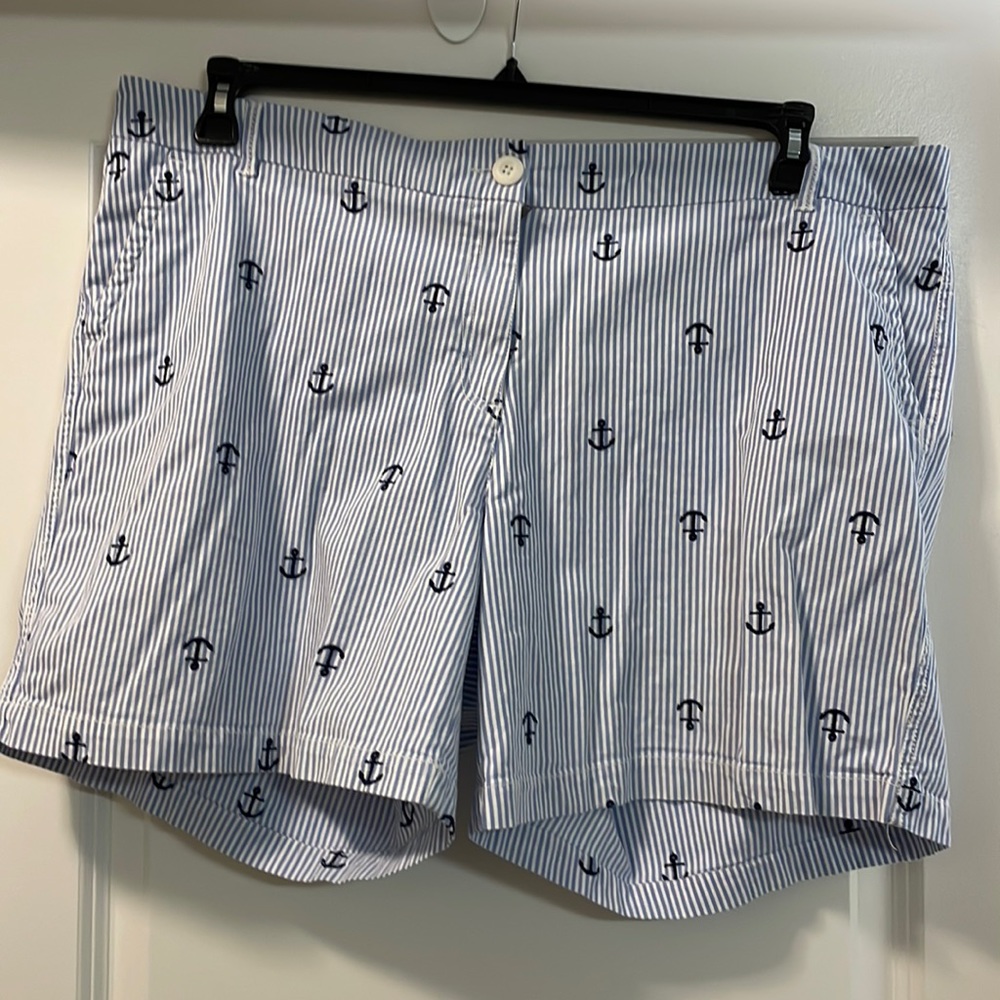 Brand New Crown & Ivy Navy Blue and White with Navy Anchors 20W